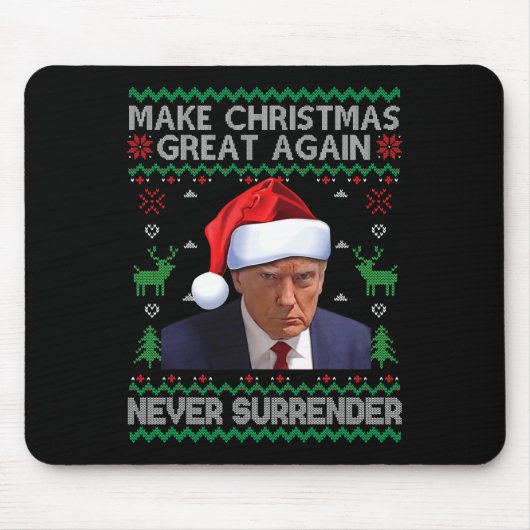 Make Christmas Great Again Trump Mok Shot Never Su Muismat (Voorkant)