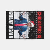  Make Christmas Great Again Xmas Funny Trum Fleece Deken (Voorkant (Horizontaal))