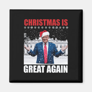 Make Christmas Great Again Xmas Funny Trum Magneet