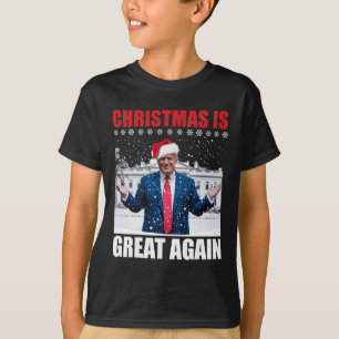 Make Christmas Great Again Xmas Funny Trum T-shirt