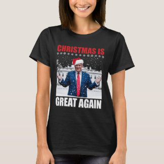 Make Christmas Great Again Xmas Funny Trum T-shirt