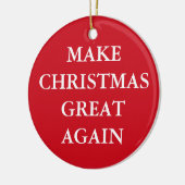 "MAKE CHRISTMAS OPNIEUW GROAT" KERAMISCH ORNAMENT (Links)