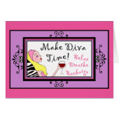 "Make Diva Time / Let a little stoom off & pamper" (Voorkant Horizontaal)