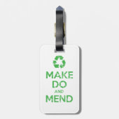 Make Do en Mend Bagagelabel (Achterkant verticaal)