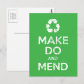 Make Do en Mend Briefkaart (Voorkant / Achterkant)