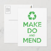 Make Do en Mend Briefkaart (Voorkant / Achterkant)