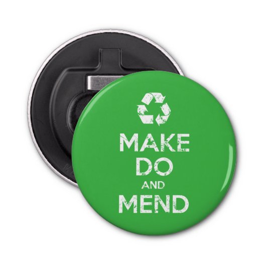 Make Do en Mend Button Flesopener (Voorkant)