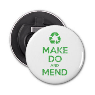 Make Do en Mend Button Flesopener