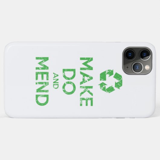 Make Do en Mend Case-Mate iPhone Case (Achterkant (horizontaal))