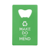 Make Do en Mend Creditkaart Flessenopener (Achterkant)