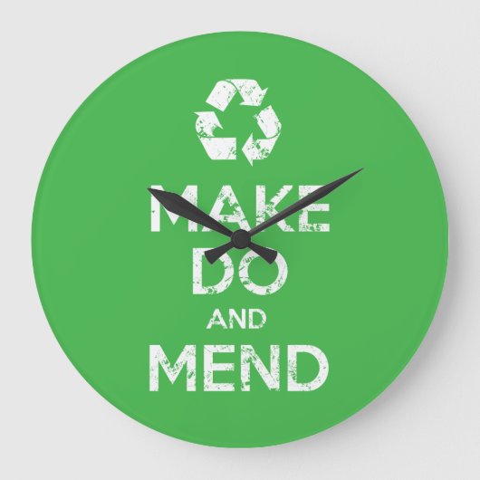 Make Do en Mend Grote Klok (Voorkant)