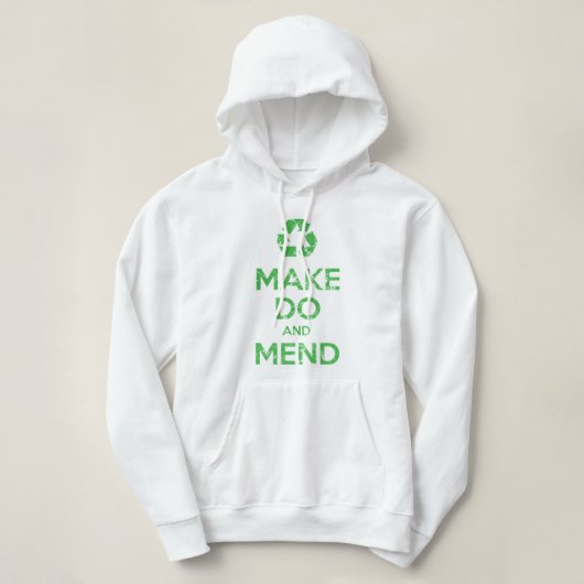 Make Do en Mend Hoodie (Design voorkant)