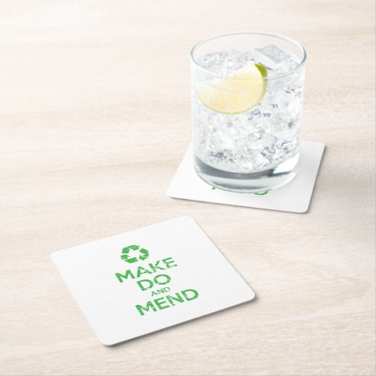 Make Do en Mend Kartonnen Onderzetters (Insitu)