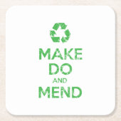 Make Do en Mend Kartonnen Onderzetters (Voorkant)