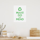 Make Do en Mend Poster (Keuken)