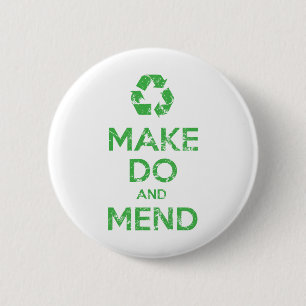 Make Do en Mend Ronde Button 5,7 Cm