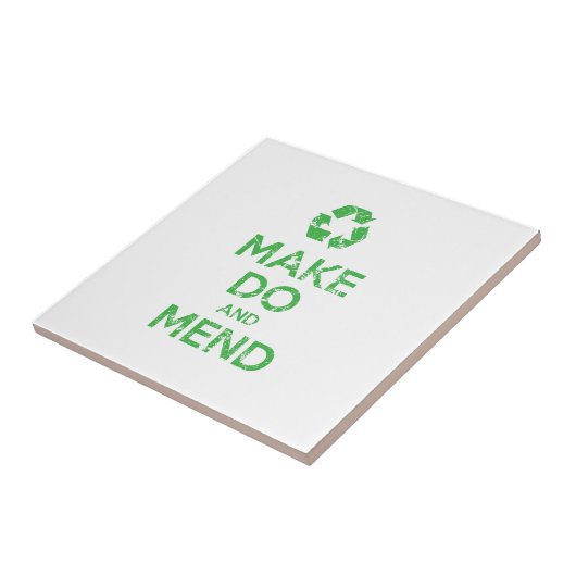 Make Do en Mend Tegeltje (Zijkant)