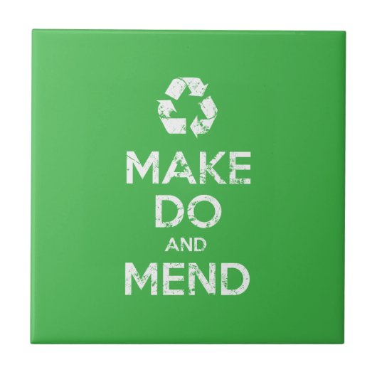 Make Do en Mend Tegeltje (Voorkant)