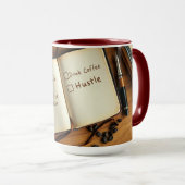 Make Dua, Drink Coffee, Hustle  Islamic Productive Mok (Voorkant rechts)