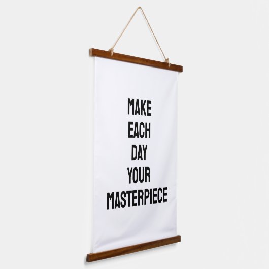 Make Each Day Your Masterpiece Quote Hangend Wandkleed (Gebogen)