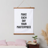 Make Each Day Your Masterpiece Quote Hangend Wandkleed (Slaapkamer)