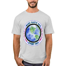 Make Earth Day Elke Dag Klassiek T-shirt