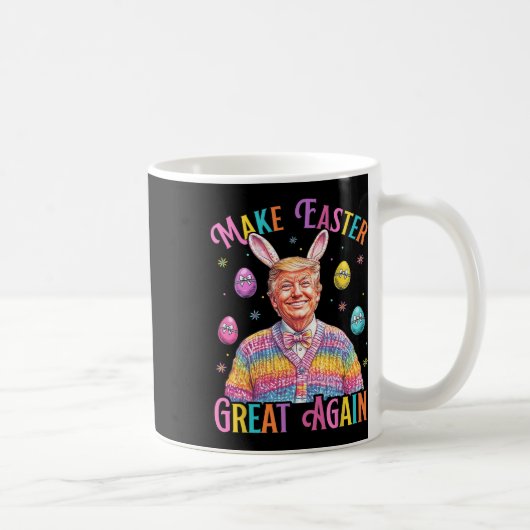 Make Easter Great Again Funny Trump Bunny Spring H Koffiemok (Rechts)
