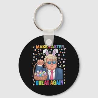 Make Easter Great Again Funny Trump Bunny Spring H Sleutelhanger