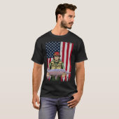 Make Fishing Great Again Grappige Trump Baars T-shirt (Voorkant volledig)