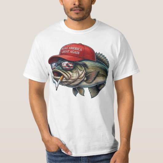 Make Fishing Great Again  T-shirt (Voorkant)