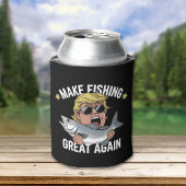 Make Fishing Great Again Trump Funny Fisherman Blikjeskoeler