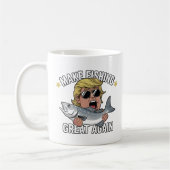 Make Fishing Great Again Trump Funny Fisherman Koffiemok (Links)
