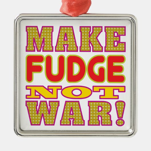 Make Fudge Metalen Ornament (Voorkant)
