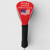 Make Golf Great Again Grappig Golfheadcover (Voorkant)