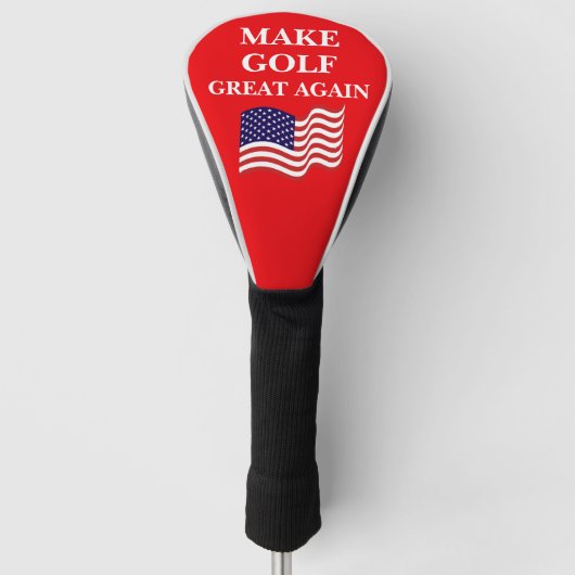 Make Golf Great Again Grappig Golfheadcover (Voorkant)