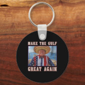 Make Golf Groot Again Grappige Trump Golf Van Vere Sleutelhanger (Voorkant)