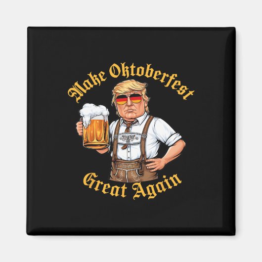 Make Great Again Grappig Trump Drink Bierprost Magneet (Voorkant)