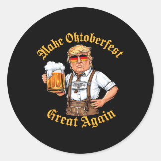 Make Great Again Grappig Trump Drink Bierprost Ronde Sticker