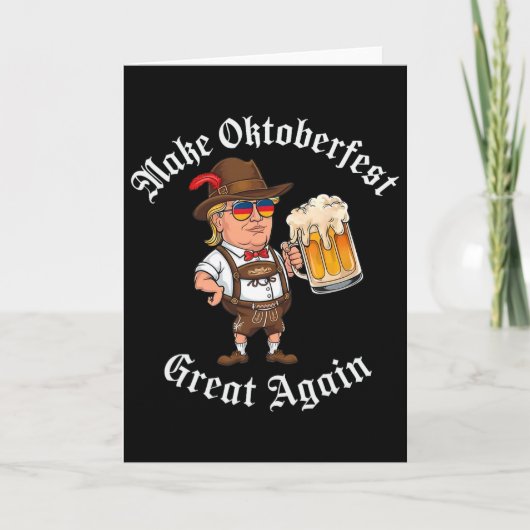 Make Great Again Grappige Trump Drink Bier Kaart (Voorkant)
