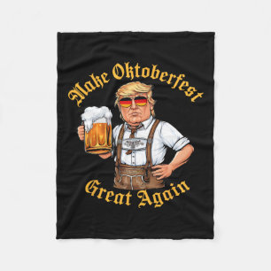 Make Great Again Grappige Trump Drink Bier Prost Fleece Deken