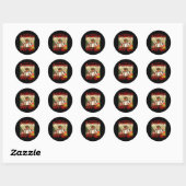 Make Great Again Trump Duits Bier Feest Prost _1 Ronde Sticker (Vel)