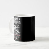Make Grilling Great Again Trump Bbq Pit Master Gri Koffiemok (Voorkant links)