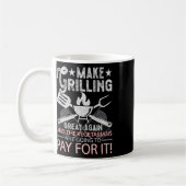Make Grilling Great Again Trump Bbq Pit Master Gri Koffiemok (Links)