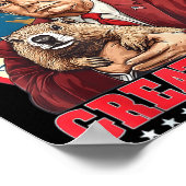Make Groundhog Day Great Again Funny Trump Holding Poster (Hoek)