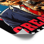 Make Groundhog Day Great Again Funny Trump Holding Poster (Hoek)