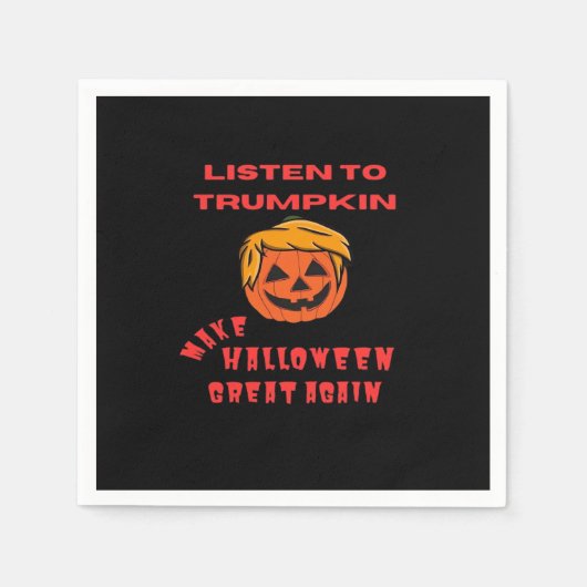 Make Halloween Great Again Classic – Retro Pumpkin Servet (Voorkant)