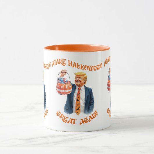 Make Halloween Great Again Donald Trump Funny Mok (Midden)
