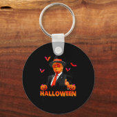 Make Halloween Great Again Funny Trump Soky Trick  Sleutelhanger (Voorkant)