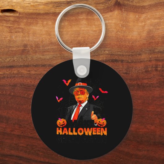 Make Halloween Great Again Funny Trump Soky Trick  Sleutelhanger (Voorkant)