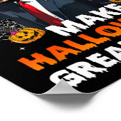 Make Halloween Great Again Funny Trump Spooky Seas Poster (Hoek)